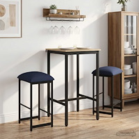 vidaXL Barpall 2 st Blå 40 x 32 x 74 cm Konstruerat trä