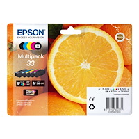 EPSON Epson 33 Multipack - 5-pack - svart, gul, cyan, magenta, foto-svart - original - bläckpatron
