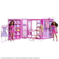 Barbie Barbie Fashion Fun Drömgarderob med docka