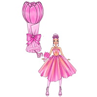 Barbie Barbie Flower Reveal Rosa Tulpan