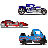 Hot Wheels Hot Wheels dra bakåt-fordon