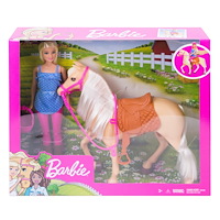 Barbie Barbie docka och häst