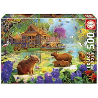 Educa Puzzle Educa 500 Capybara Village