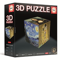 Educa Puzzle Educa 3D-pussel Kub konst