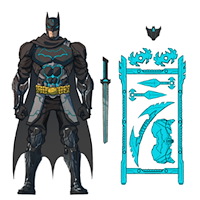 Batman & DC Universe Batman Ninja S. WeaponWarriors 15cm sort