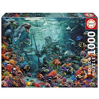 Educa Puzzle Educa 1 000 Poseidon i korallrev