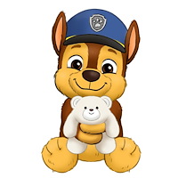 Paw Patrol Paw Patrol Gund Snuggle-Up Chase 24 cm