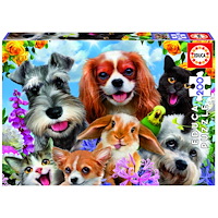 Educa Puzzle Educa 200 Selfie djurparad