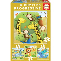 Educa Puzzle Educa 12-16-20-25 Wild Animals