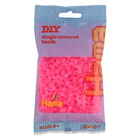 Hama Hama Midi pärlor 1000 stk Neonrosa