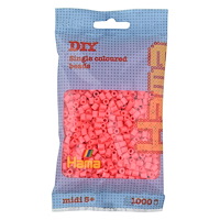 Hama Hama Midi pärlor 1000 stk Pastellröd