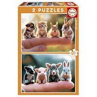 Educa Puzzle Educa 2x20 Babydjur