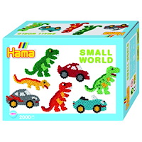 Hama Hama Midi Gåvoset Liten värld Dinobilar 2000