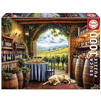 Educa Puzzle Educa 1000 Canes Et Vinum