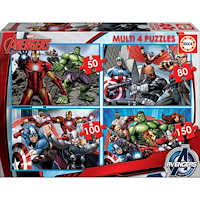 Educa Puzzle Educa Multi 4 Avengers 50-80-100-150