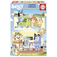Educa Puzzle Educa Bluey 2 X 50, trä
