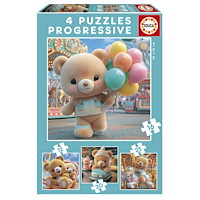 Educa Puzzle Educa 12-16-20-25 Teddy Bears In Park