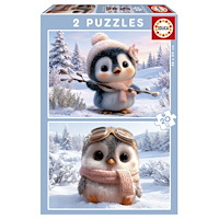 Educa Puzzle Educa 2X20 Cute Penguins