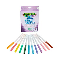 CRAYOLA Crayola Supertips Pastell Tvättbara Märkpennor 12 st