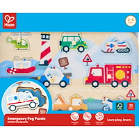 Hape Hape Nödfordon Pin­pussel