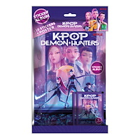 KPOP DEMON HUNTERS KPDH Sticker Album + 2 Blind Bags