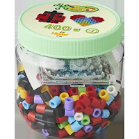 Hama Hama Maxi 400 pärlor burk m. grönt lock