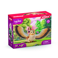 Schleich schleich® Älva flyger på Glam-uggla V2