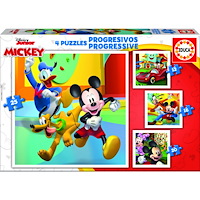 Educa Puzzle Educa 12-16-20-25 progr Mickey m vänner