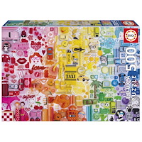 Educa Puzzle Educa 500 Colorful Collage