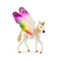Schleich schleich® Bevingad regnbågsenhörning, föl