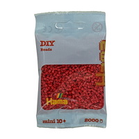 Hama Hama Mini pärlor 2000 stk Körsbärsröd
