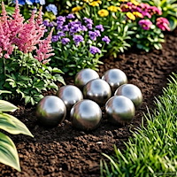 vidaXL Borstad Boll 8 st Ø 5 cm Silver Rostfritt stål 201