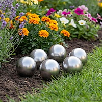 vidaXL Borstad Boll 6 st Ø 7,5 cm Silver Rostfritt stål 201