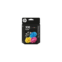 HP Bläckpatron HP 6L6S6UE 308 svart+färg