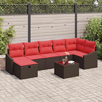 vidaXL Soffset 8 st konstrotting