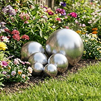 vidaXL Borstad Boll 6 st Ø 15 cm Silver Rostfritt stål 201