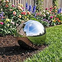 vidaXL Spegelboll Ø 20 cm Silver Rostfritt stål 201