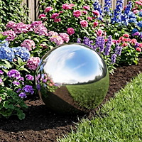 vidaXL Spegelboll Ø 47 cm Silver Rostfritt stål 201