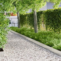 vidaXL vidaxl Gräsmattekant 1000 x 20 x 0,03 cm Galvaniserat stål Silver