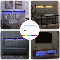 vidaXL LED Band 110 cm Flerfärgsdesign PVC