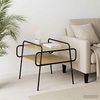 vidaXL Kaffeebord Sonoma-ek 50 x 50 x 51 cm Konstruerat trä