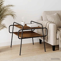 vidaXL Kaffeebord Gammalt trä 60 x 60 x 51 cm Konstruerat trä