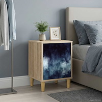vidaXL Nattduksbord RAALTE Sonoma-ek 36 x 33 x 50 cm Konstruerat trä