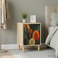 vidaXL Nattduksbord ZAANDAM Sonoma-ek 36 x 33 x 50 cm Konstruerat trä