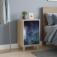 vidaXL Nattduksbord RAALTE Sonoma-ek 36 x 33 x 60 cm Konstruerat trä