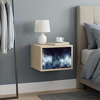 vidaXL Väggmonterad sänggavel RAALTE Sonoma-ek 36 x 33 x 25 cm