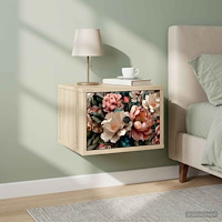 vidaXL Väggmonterad sänggavel BORNE Sonoma-ek 36 x 33 x 25 cm