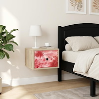 vidaXL Väggmonterad sänggavel AACHEN 2 st Sonoma-ek 36 x 33 x 25 cm