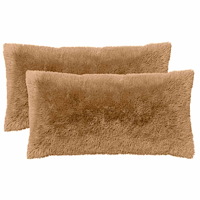 vidaXL Kudde med kudde HEERLEN 6 st Taupe PV Fleece