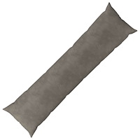 vidaXL Kudde med kudde HEERLEN Ljusgrå 40 x 145 cm Sammet